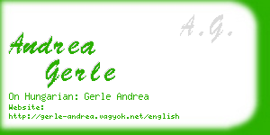 andrea gerle business card